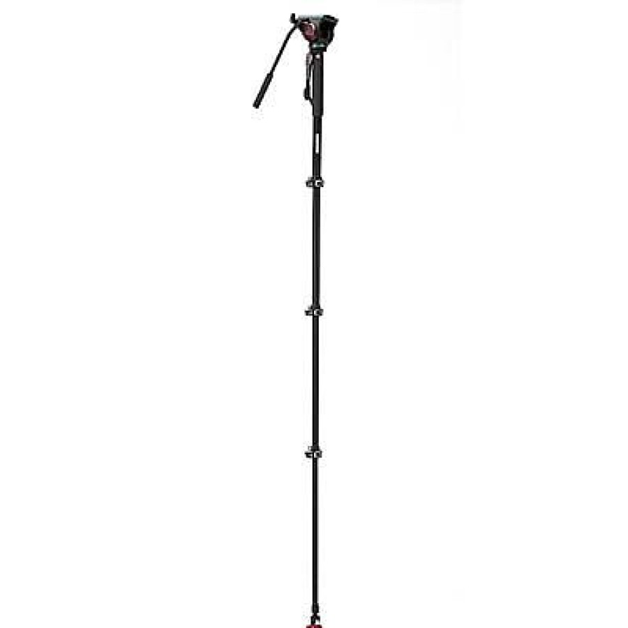 Manfrotto Manfrotto Xpro Video 4 Section Aluminium Monopod With Fluid Head And Base | Monopods