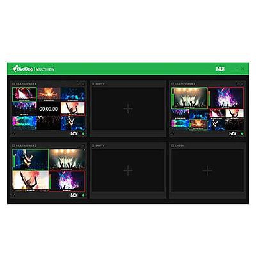 BirdDog Birddog Multiview Lite - Ndi Multiviewer Pro. Create Up To Six 4X4 Outputs | Software