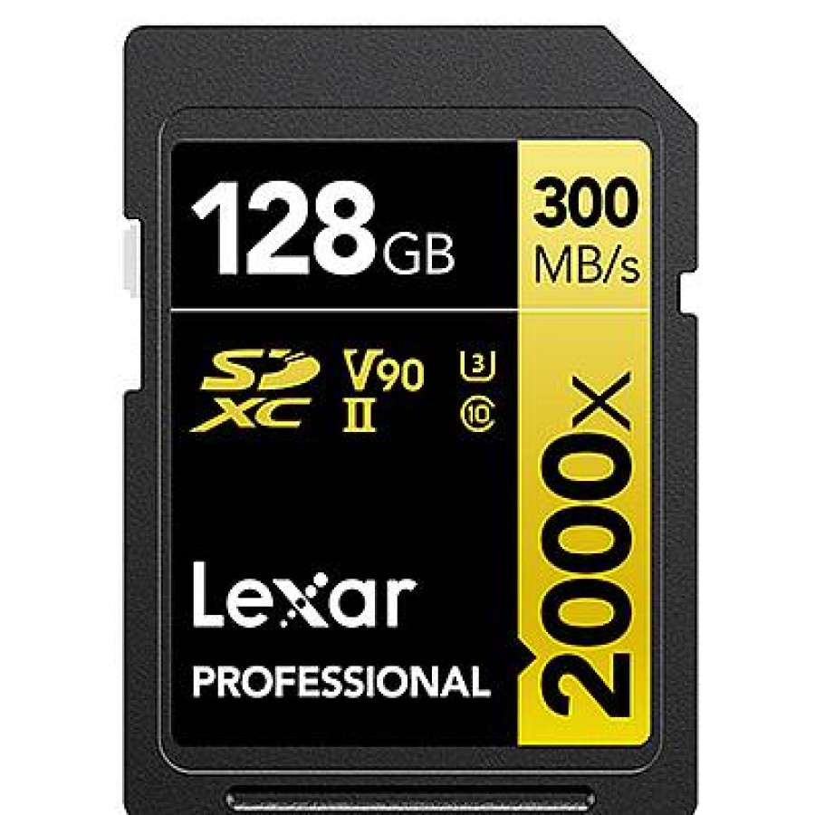 Lexar Lexar 128Gb Professional 2000X 300Mb/Sec Uhs-Ii V90 Sdxc Card | Memory Cards