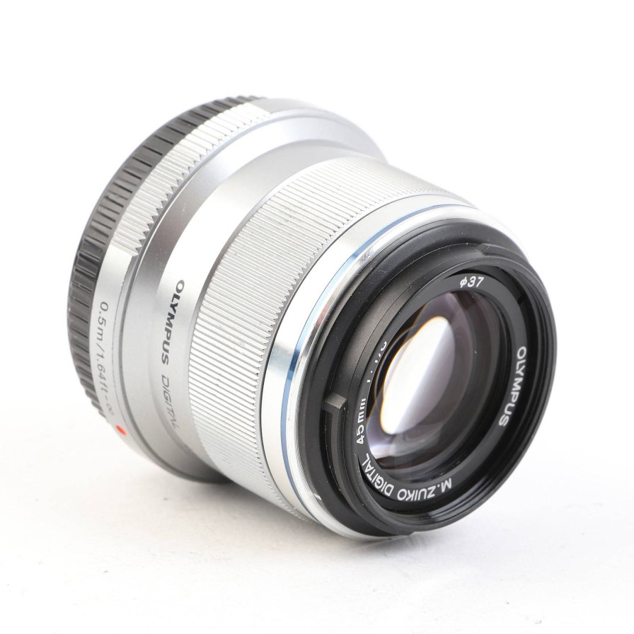 OM SYSTEM / Olympus Used Olympus M.Zuiko Digital 45Mm F1.8 Digital Lens - Silver | Used Lenses