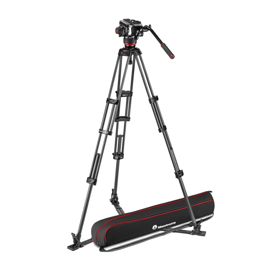 Manfrotto Manfrotto 504X Fluid Video Head With Cf Twin Leg Tripod Gs | Video Tripods