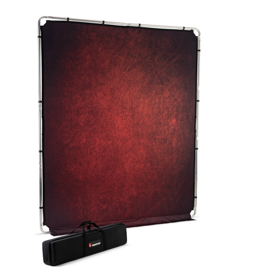 Manfrotto Manfrotto Ezyframe Vintage Background 2 X 2.3M - Crimson | Studio Backgrounds