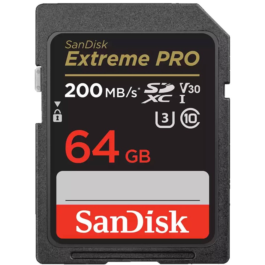 Sandisk Sandisk Extreme Pro 64Gb 200Mb/S Uhs-I V30 Sdxc Memory Card | Memory Cards