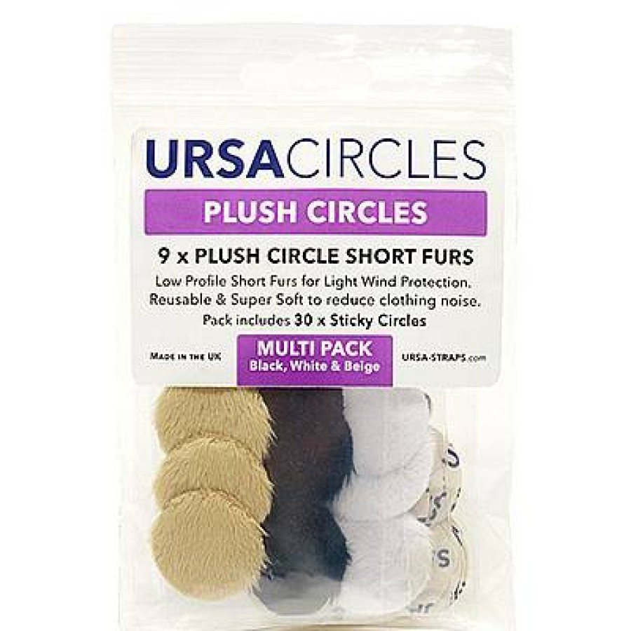 URSA Ursa 9X Plush Circles + 30X Stickies Multipack (3X: White, Black, Beige) | Audio Accessories