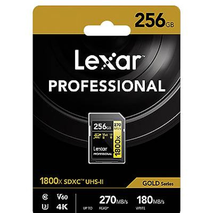 Lexar Lexar 256Gb Professional 1800X 270Mb/Sec Uhs-Ii V60 Sdxc Card | Memory Cards