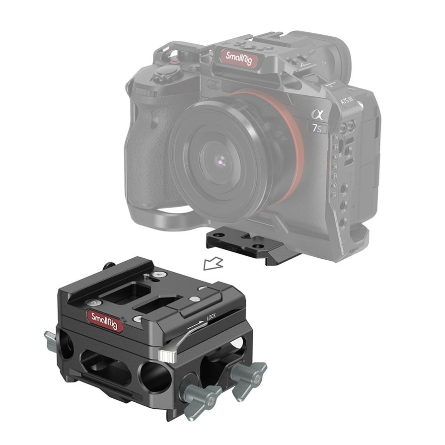 SmallRig Smallrig Lightweight Baseplate With Dual 15Mm Rod Clamp - 3067 | Shoulder Rigs, Cages & Baseplates