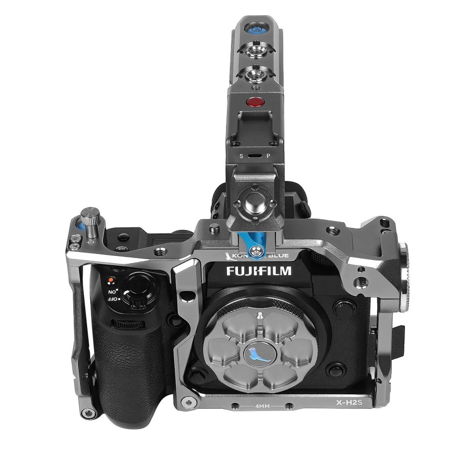 Kondor Blue Kondor Blue Fujifilm Xh2S Cage With Top Handle (Space Gray) | Shoulder Rigs, Cages & Baseplates