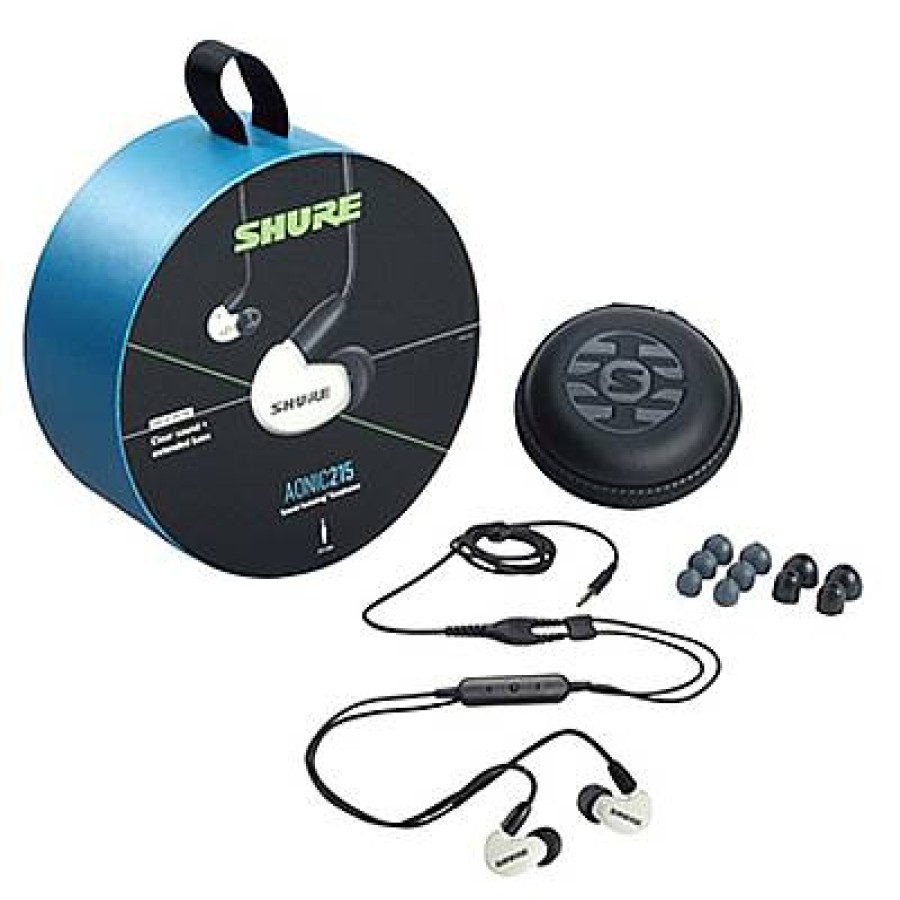 Shure Shure Aonic 215 Sound Isolating Earphones With Dynamic Drivers - White | Headphones