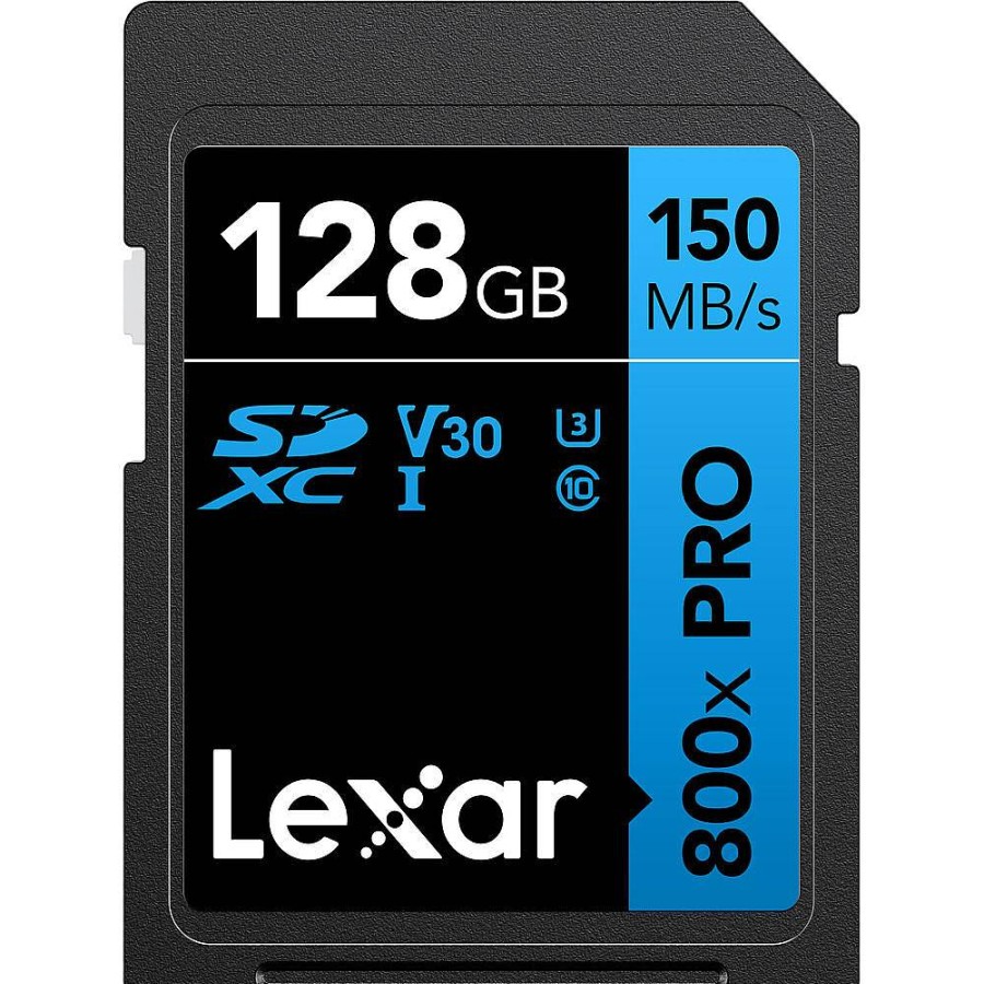 Lexar Lexar 128Gb 800X (150Mb/S) Uhs-I V30 Pro Blue Series Sdxc Memory Card | Memory Cards