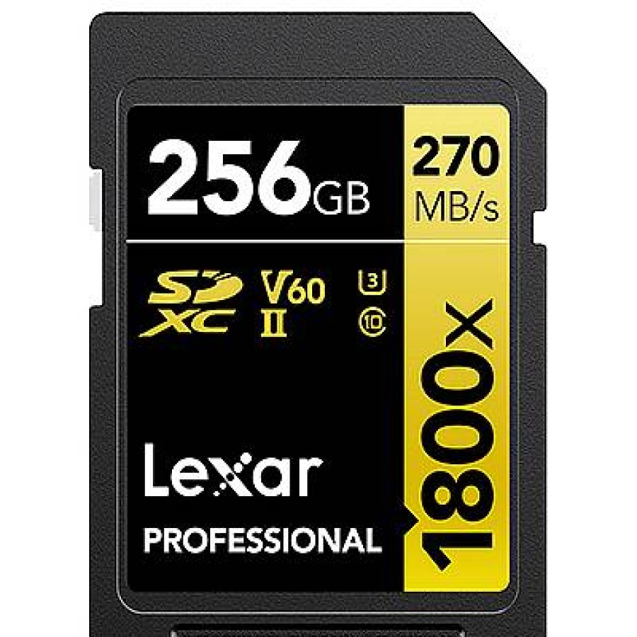 Lexar Lexar 256Gb Professional 1800X 270Mb/Sec Uhs-Ii V60 Sdxc Card | Memory Cards