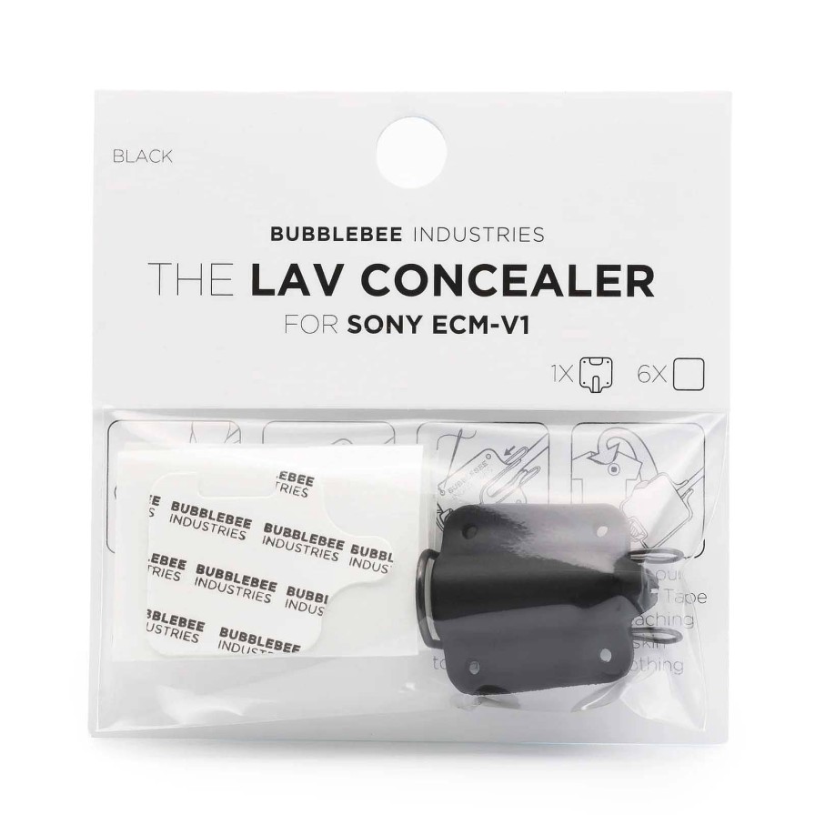 Bubblebee Bubblebee The Lav Concealer For Sony Ecm-V1- Black | Audio Accessories