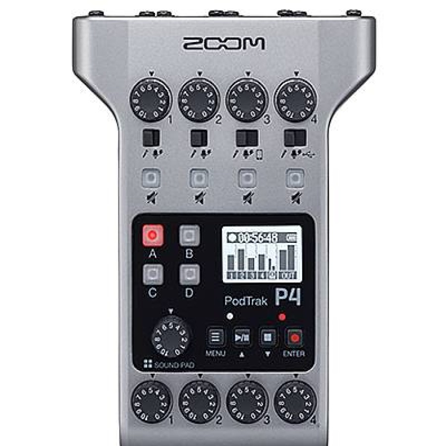 Zoom Zoom Podtrak P4 Podcast Recorder | Audio Recorders & Mixers