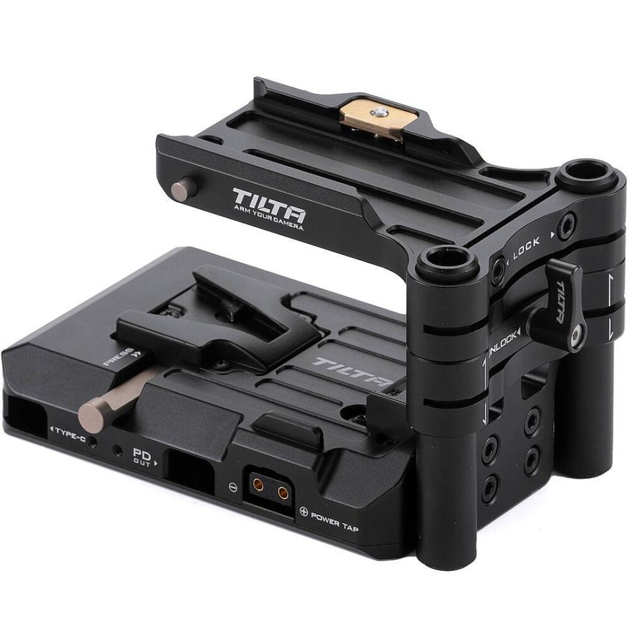 Tilta Tilta Tiltaing Smart V Mount Battery Baseplate (Arca) - Black | Shoulder Rigs, Cages & Baseplates