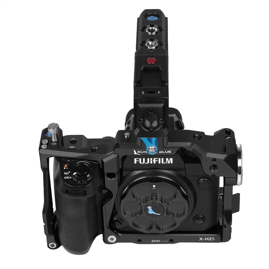 Kondor Blue Kondor Blue Fujifilm Xh2S Cage With Top Handle (Raven Black) | Shoulder Rigs, Cages & Baseplates