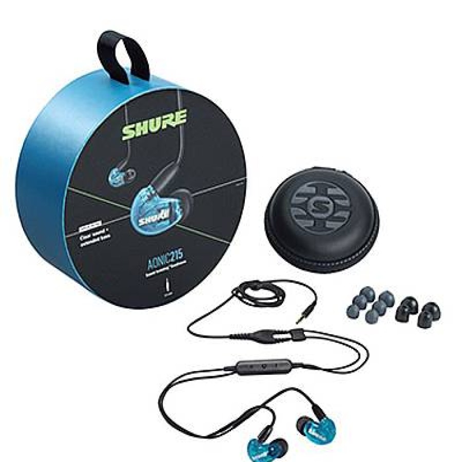 Shure Shure Aonic 215 Sound Isolating Earphones With Dynamic Drivers - Blue | Headphones