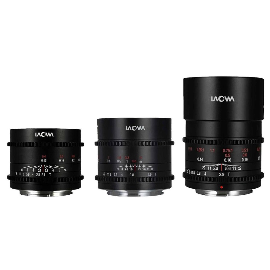 Laowa Laowa Cine Prime 3 Lens Set (10Mm, 17Mm, 50Mm) For Micro Four Thirds | Cine Lenses