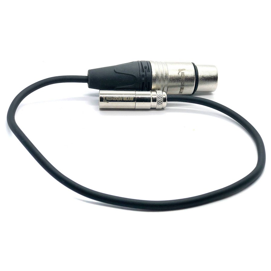 Kondor Blue Kondor Blue Mini Xlr To Xlr For Bmpcc & C70 16Inch | 5' | 25' - Black, 16Inch | Audio Accessories