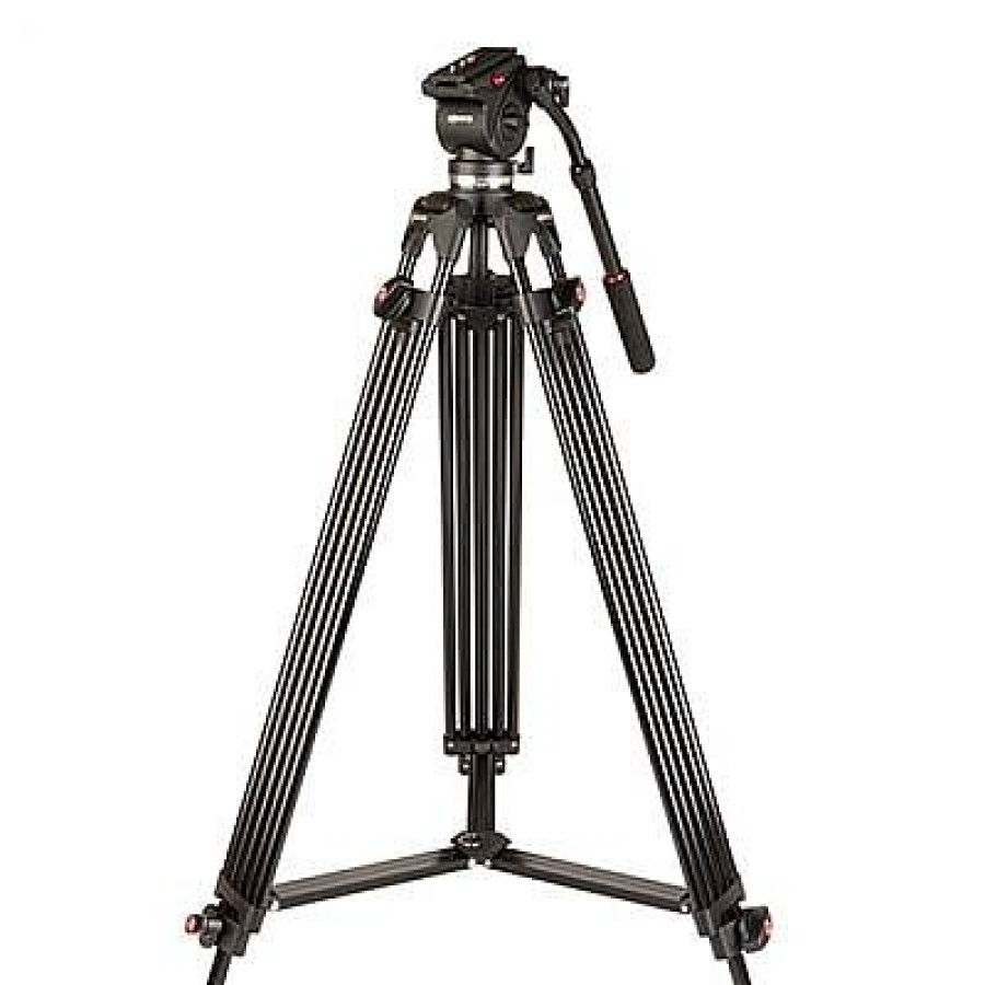 Kenro Kenro Twin Tube Video Tripod Kit (Aluminium) With Vh01B Fluid Head (Ball Base) | Video Tripods