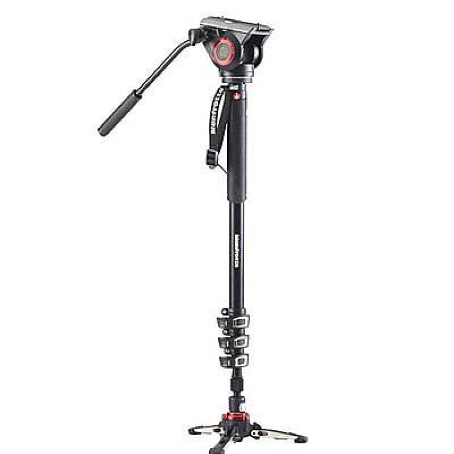 Manfrotto Manfrotto Xpro Video 4 Section Aluminium Monopod With Fluid Head And Base | Monopods