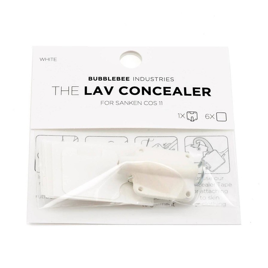 Bubblebee Bubblebee The Lav Concealer For Sanken Cos-11- White (Single) | Audio Accessories