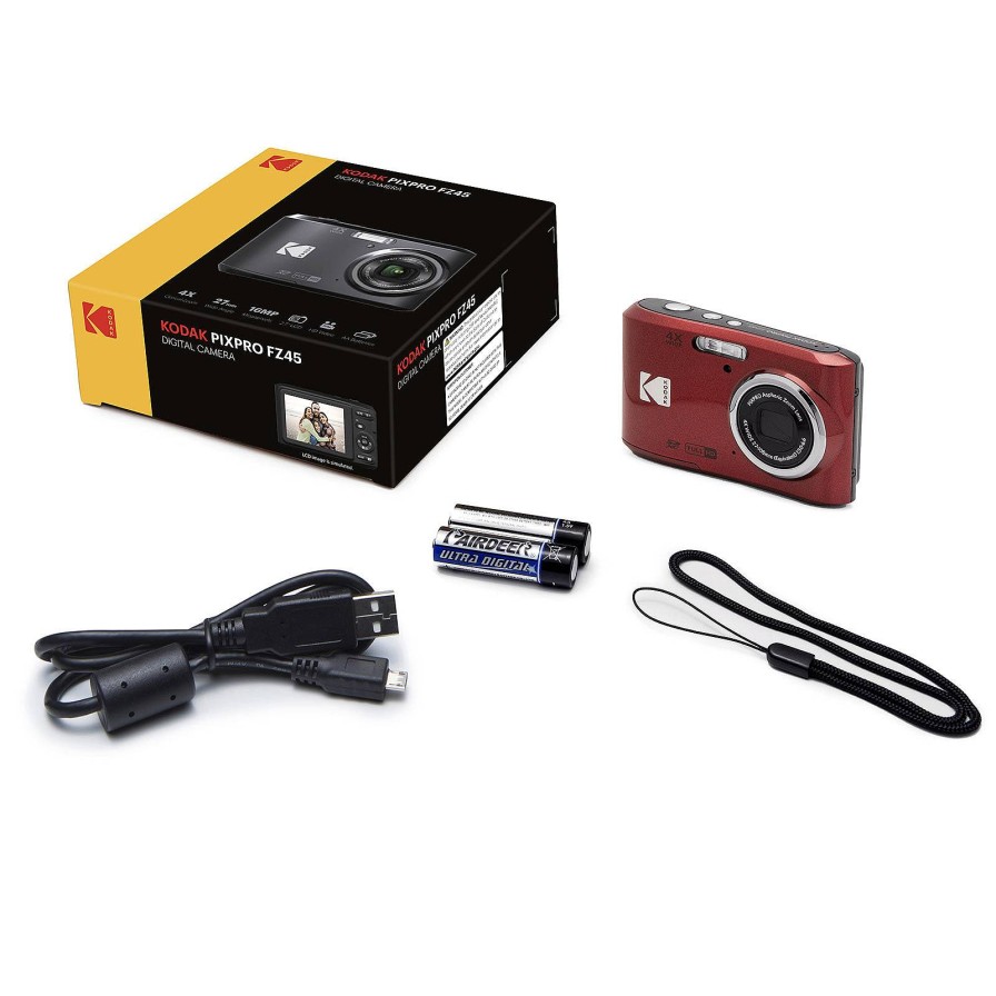 Kodak Kodak Pixpro Fz45 Digital Camera - Red | Compact Cameras