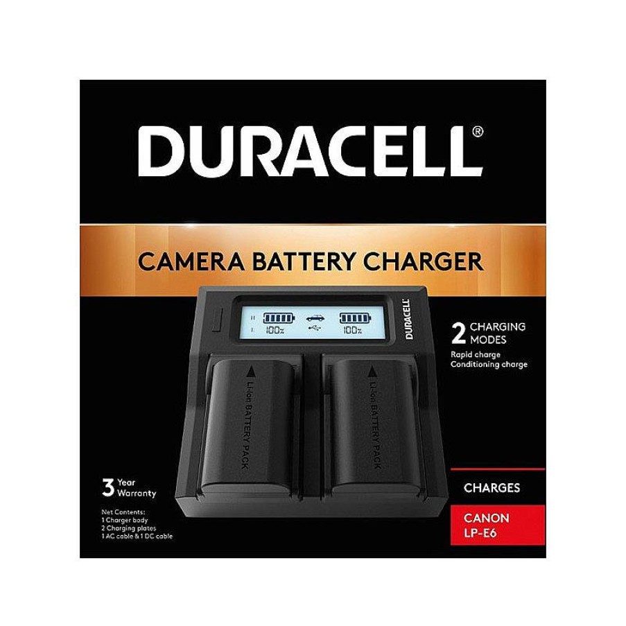 Duracell Duracell Dual Battery Charger Canon Lp-E6/N | Camera Accessories