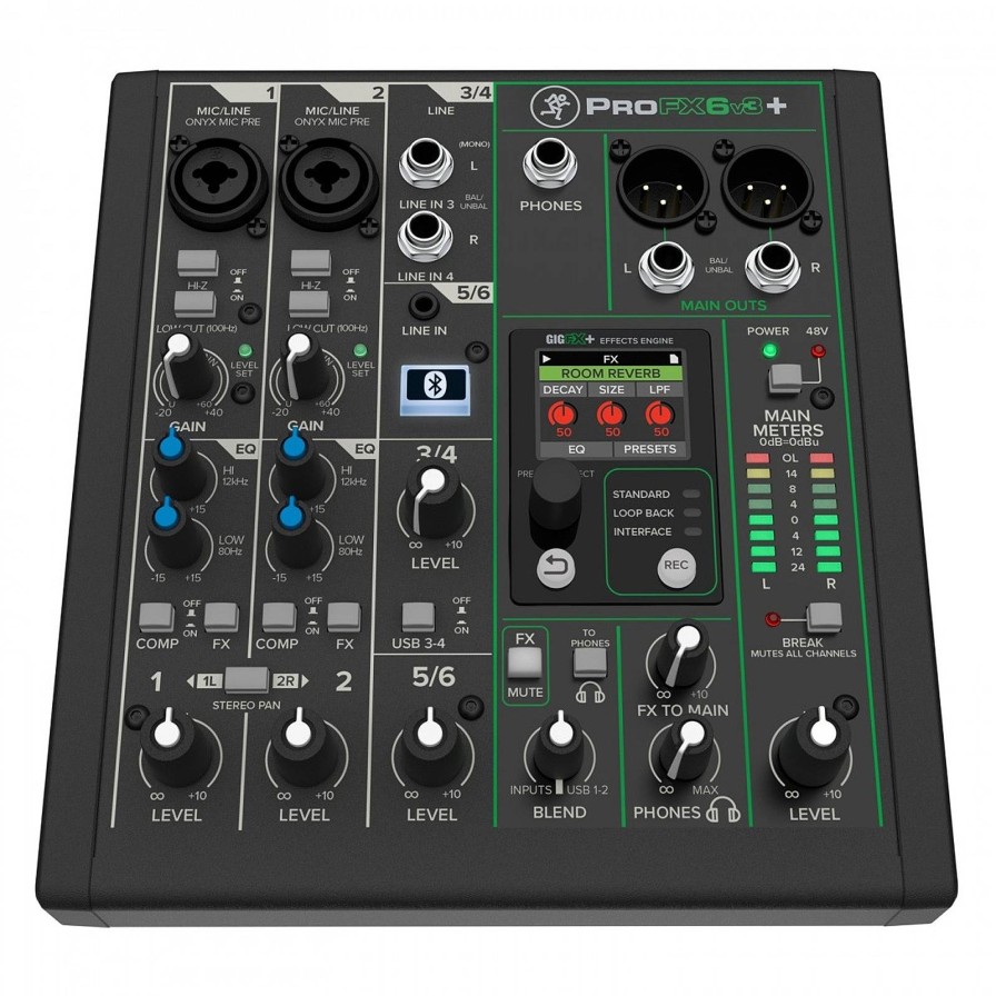 Mackie Mackie Profx6V3+ Analog Mixer | Audio Recorders & Mixers