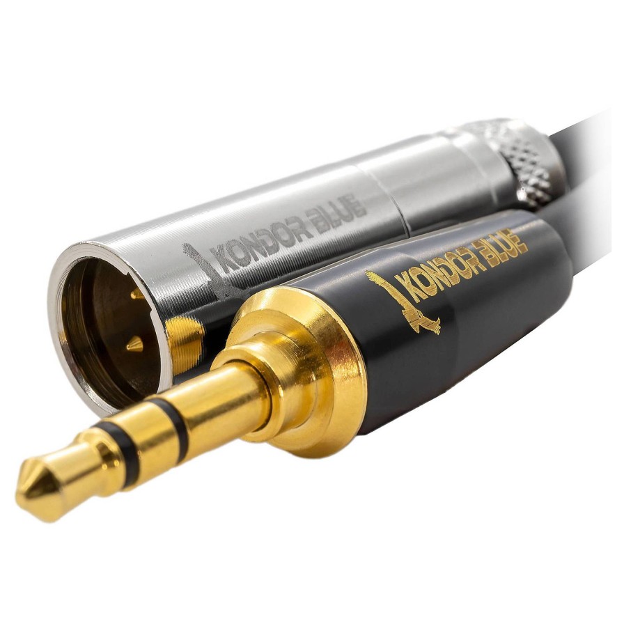 Kondor Blue Kondor Blue Mini Xlr To 3.5Mm Gold Stereo Mini Plug For Bmpcc & C70 | Audio Accessories