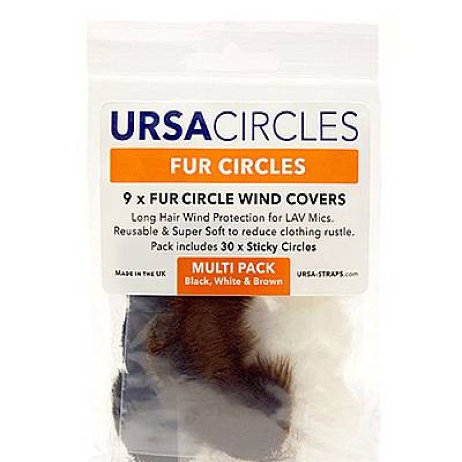 URSA Ursa 9X Fur Circles + 30X Stickies Multipack (3X: White, Black & Brown) | Wind Protection