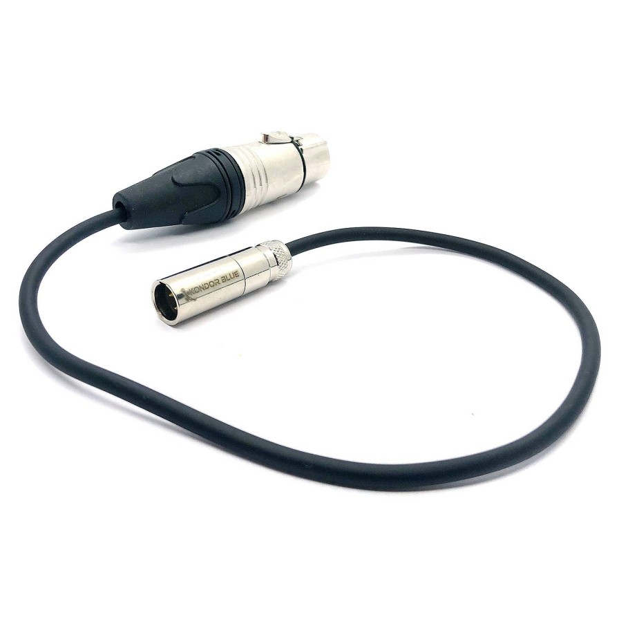 Kondor Blue Kondor Blue Mini Xlr To Xlr For Bmpcc & C70 16Inch | 5' | 25' - Black, 16Inch | Audio Accessories