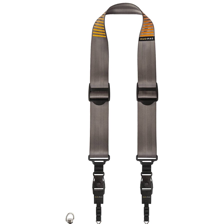 RucPac Rucpac Camera Strap - Grey / Gold | Camera Accessories