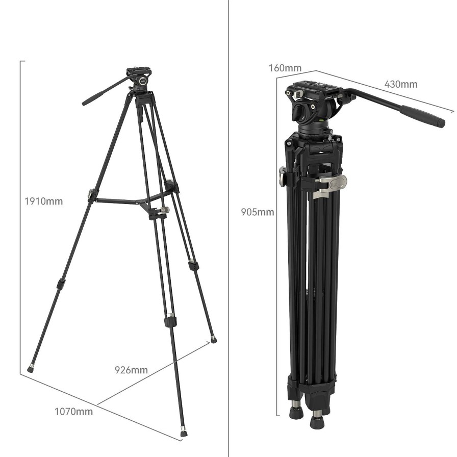 SmallRig Smallrig Freeblazer Heavy-Duty Aluminum Alloy Tripod Kit Ad-80 - 4163 | Video Tripods