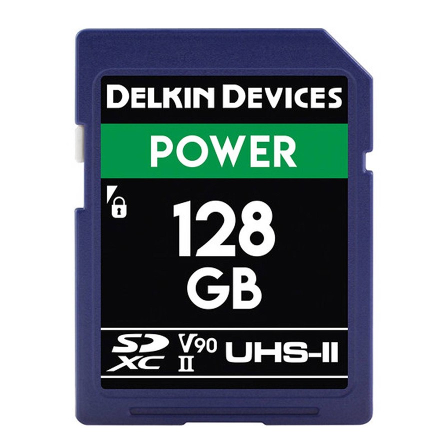 Delkin Delkin Devices 128Gb Power Sdxc Uhs-Ii U3 V90 Memory Card | Memory Cards