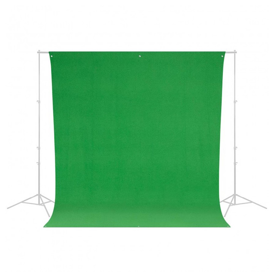 Westcott Westcott Wrinkle-Resistant Backdrop - Chroma-Key Green - 9Ft X 10Ft | Studio Backgrounds