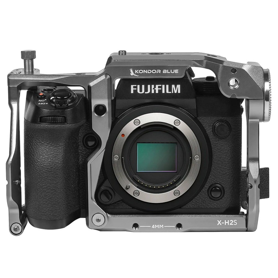 Kondor Blue Kondor Blue Fujifilm Xh2S Cage (Space Gray) | Shoulder Rigs, Cages & Baseplates