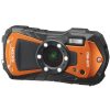 Ricoh Ricoh Wg-80 Digital Camera - Orange With Floating Strap And Neoprene Case | Compact Cameras