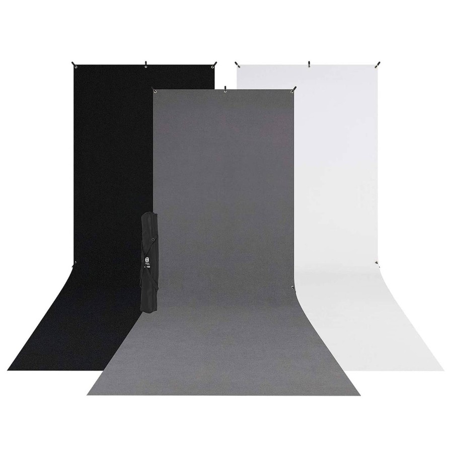 Westcott Westcott X-Drop 3-Pack Sweep Backdrop Kit - 5Ft X 12Ft | Studio Backgrounds