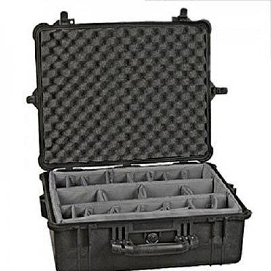 Peli Peli 1600 Case With Dividers - Black | Hard Cases