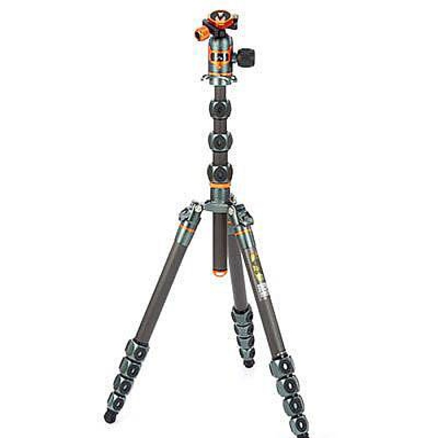 3 Legged Thing 3 Legged Thing Legends Bucky Carbon Fibre Tripod With Airhed Vu - Grey | Camera Tripods