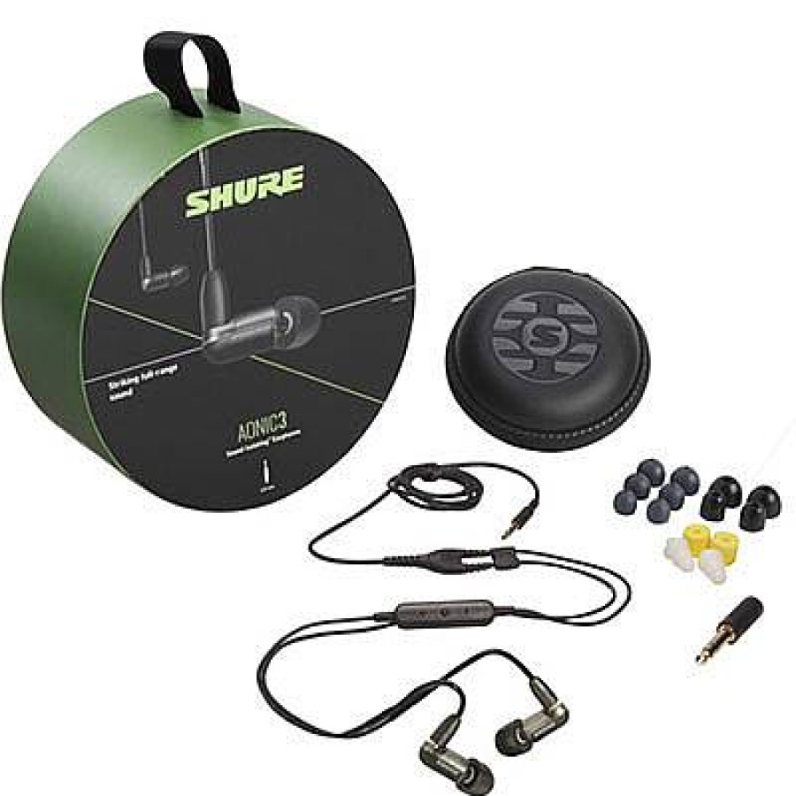 Shure Shure Aonic 3 Sound Isolating Earphones With Balanced Armature Drivers - Black | Headphones