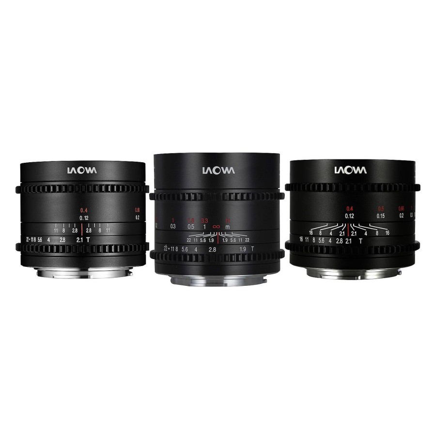 Laowa Laowa Cine Prime 3 Lens Set (7.5Mm,10Mm, 17Mm) For Micro Four Thirds | Cine Lenses