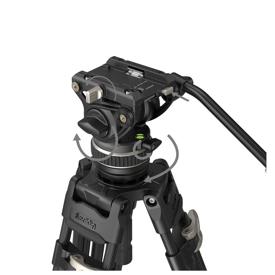 SmallRig Smallrig Freeblazer Heavy-Duty Carbon Fibre Tripod Kit - 3989 | Video Tripods