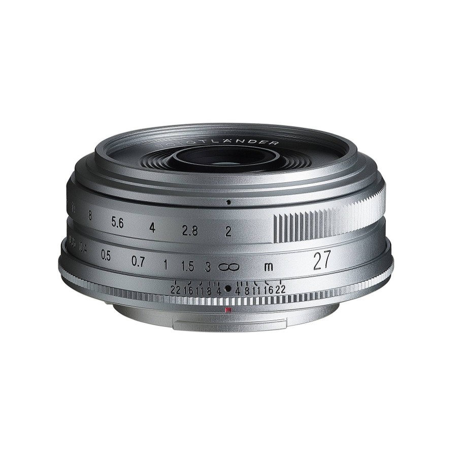 Voigtlander Voigtlander 27Mm F2 Ultron Lens For Fujifilm X - Silver | Mirrorless Lenses