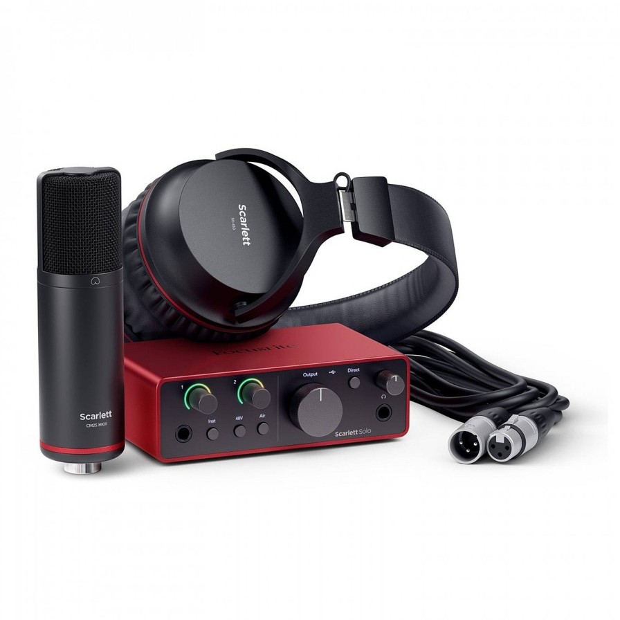 Focusrite Focusrite Scarlett Solo Studio 4Th Gen Recording Pack | Audio Recorders & Mixers