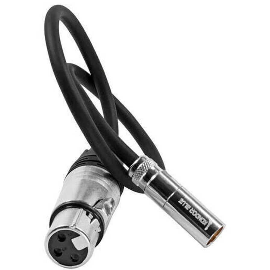 Kondor Blue Kondor Blue Ta4M Mini Xlr 4 Pin Male To Female Xlr Braided Audio Cable 16" | Audio Accessories