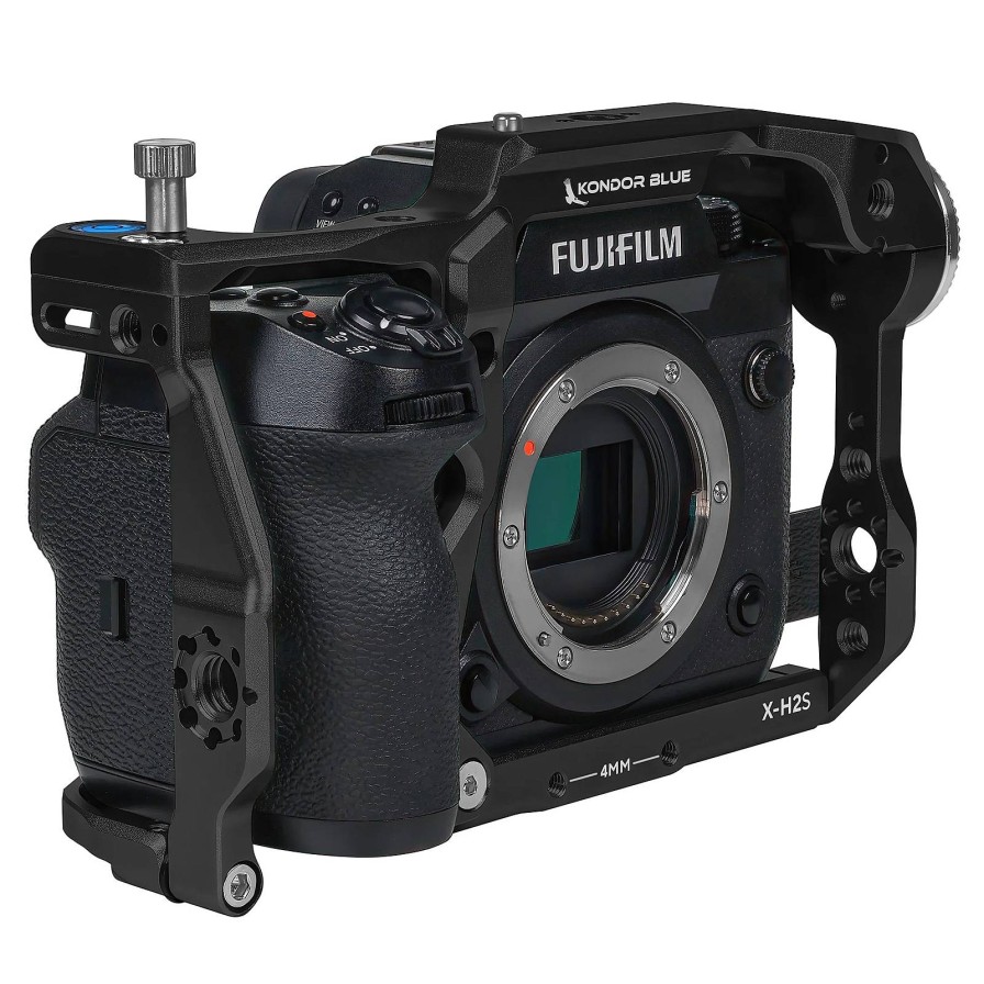 Kondor Blue Kondor Blue Fujifilm Xh2S Cage (Raven Black) | Shoulder Rigs, Cages & Baseplates