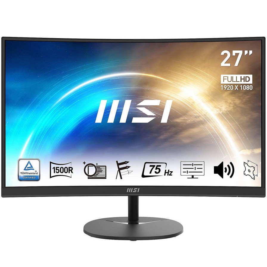 MSI Msi Pro Mp271Ca 27 Inch Curved Monitor - Black | Monitors