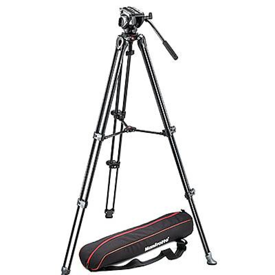 Manfrotto Manfrotto 500 Twin Aluminium Leg Video System | Video Tripods